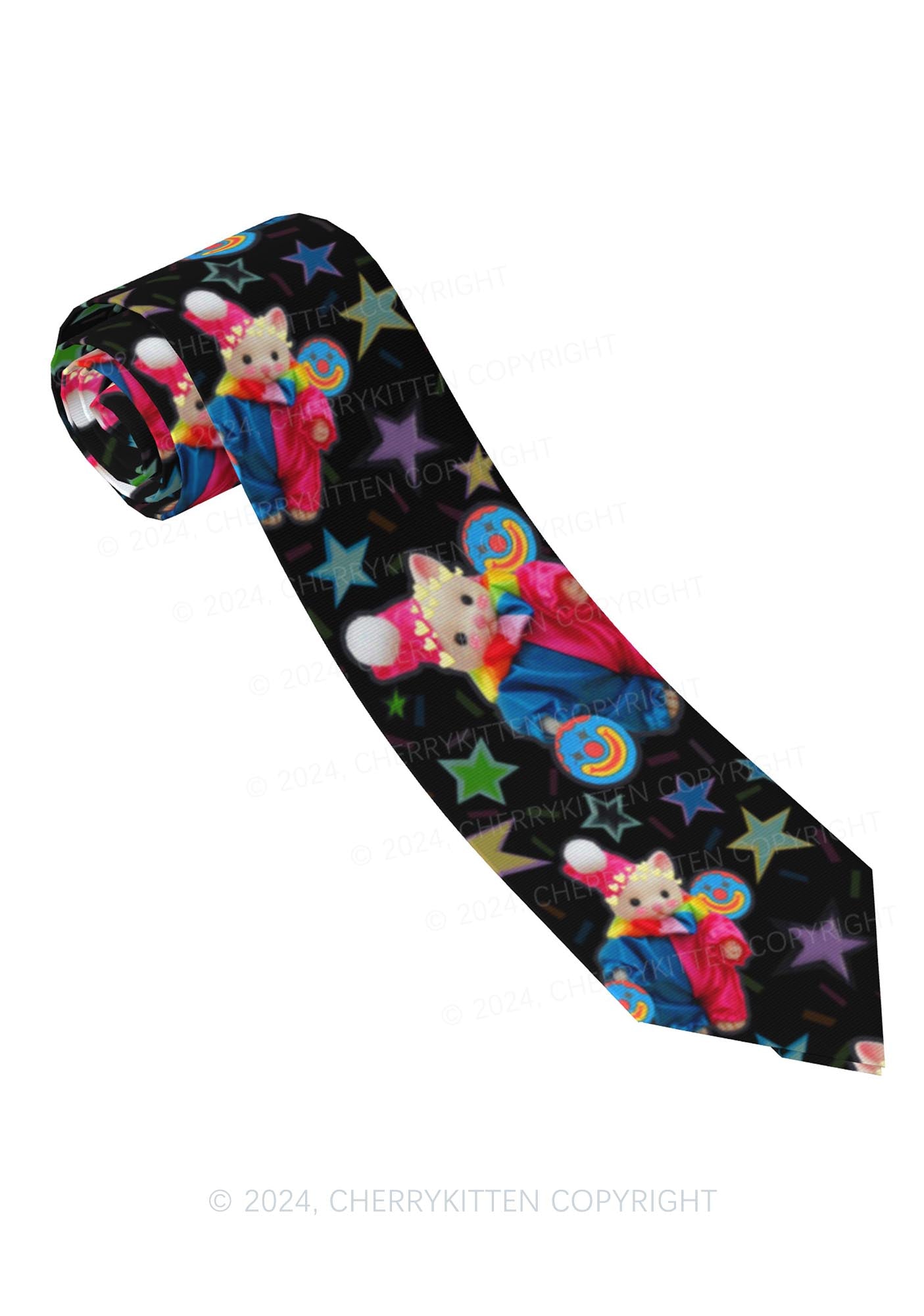 Chat Clown Y2K Necktie Cherrykitten