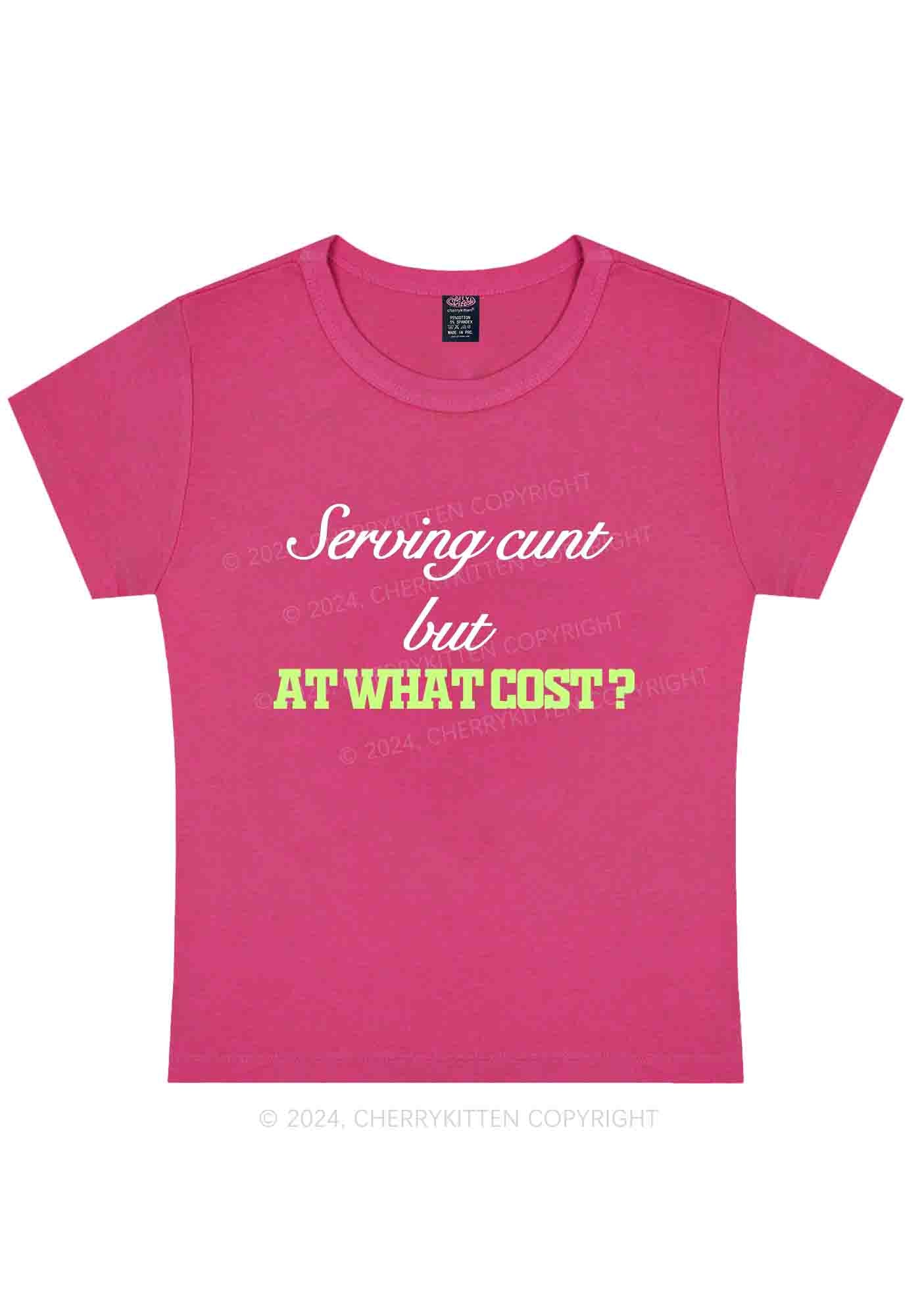 Curvy At What Cost Y2K Baby Tee Cherrykitten