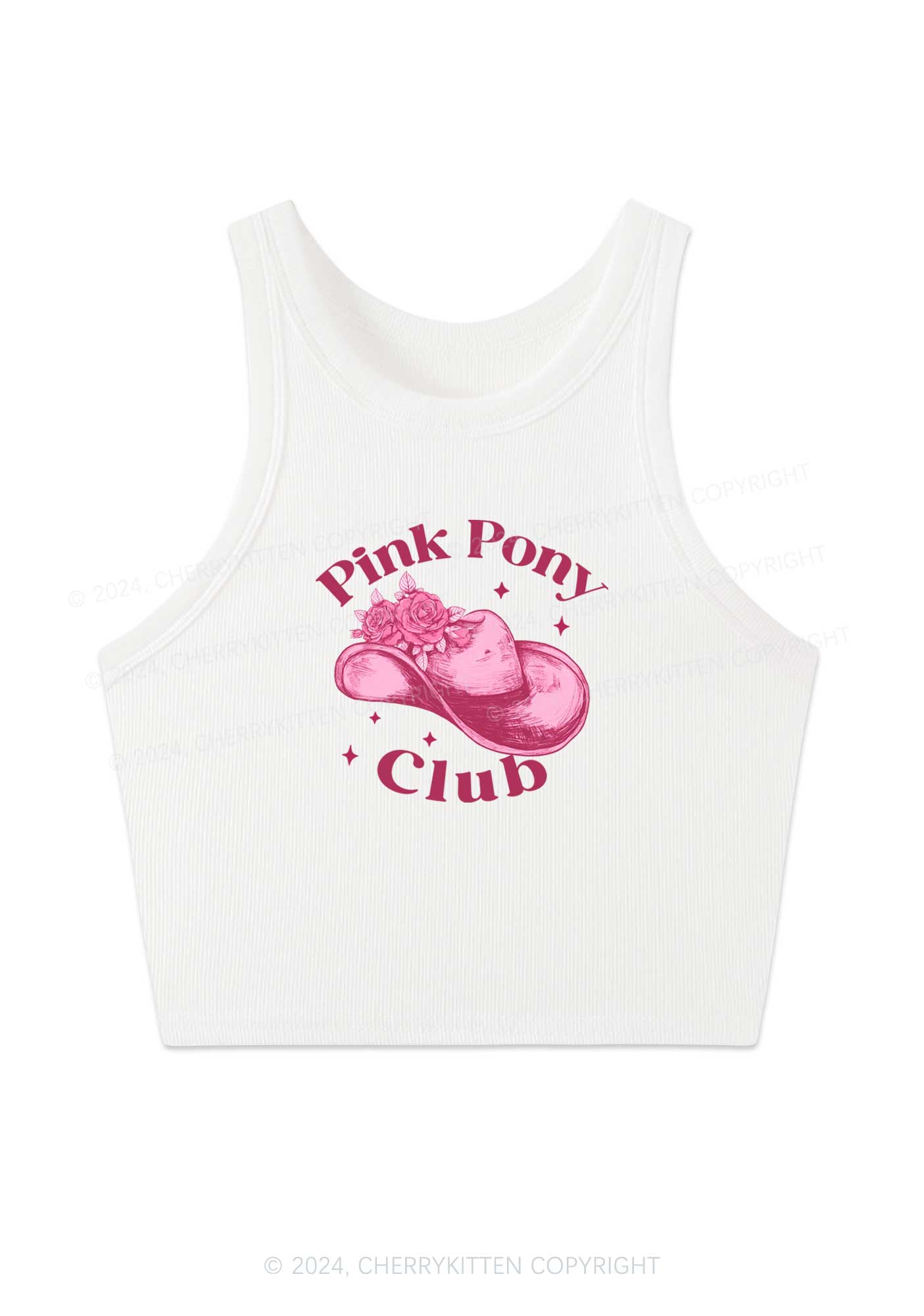 Pink Pony Club Y2K Crop Tank Top Cherrykitten