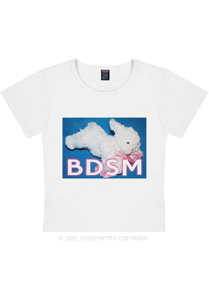 BDSM Goat Y2K Baby Tee Cherrykitten