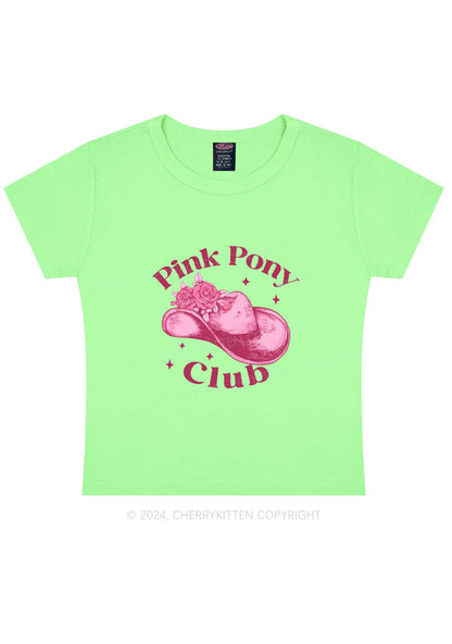 Pink Pony Club Y2K Baby Tee Cherrykitten