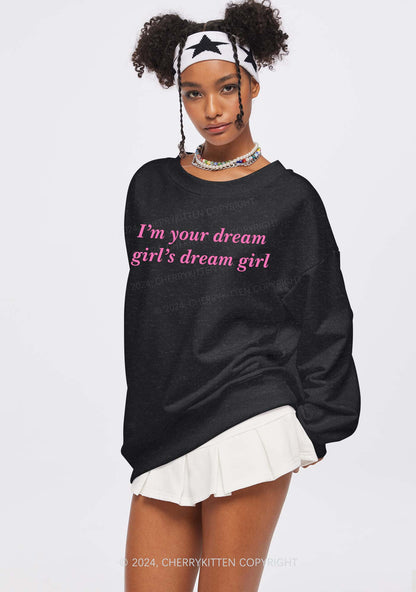 Dream Girl Y2K Washed Sweatshirts Cherrykitten