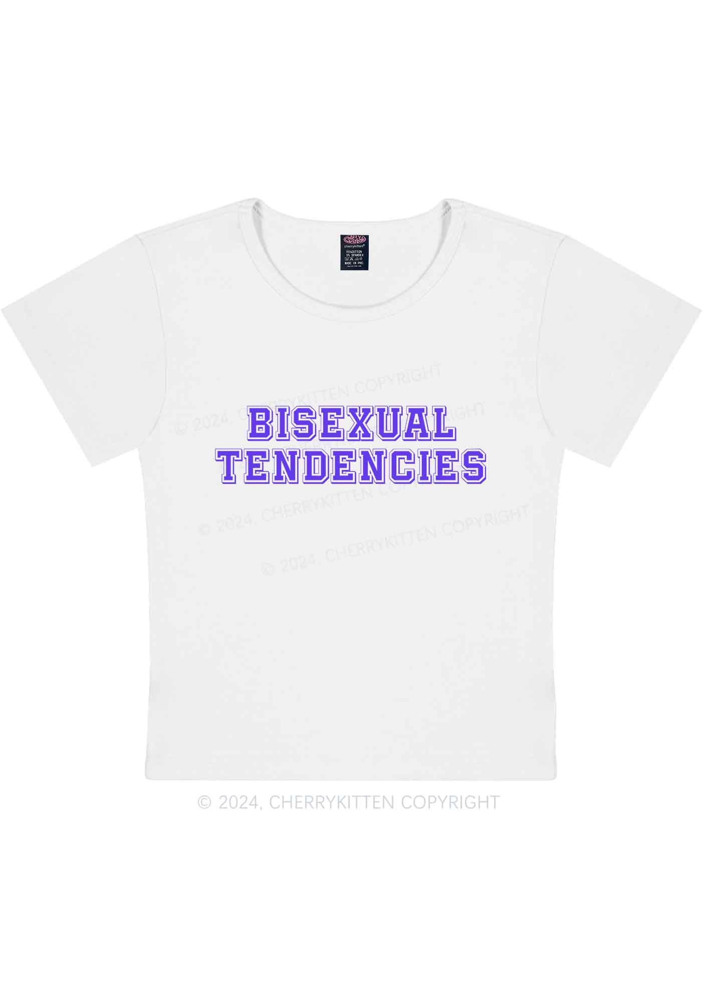 Curvy Bisexual Tendencies Y2K Baby Tee Cherrykitten