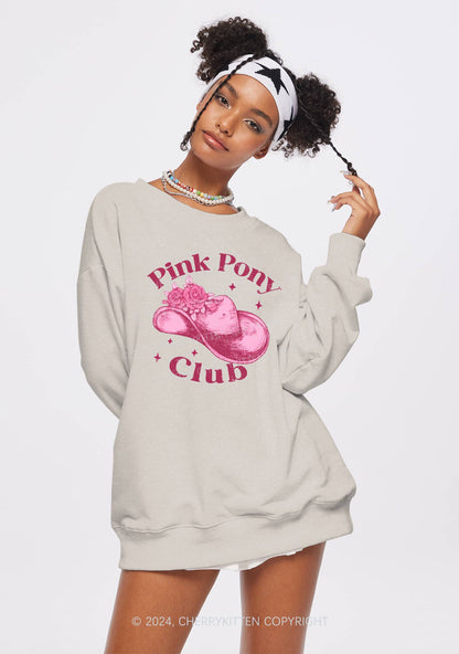 Pink Pony Club Y2K Washed Sweatshirts Cherrykitten