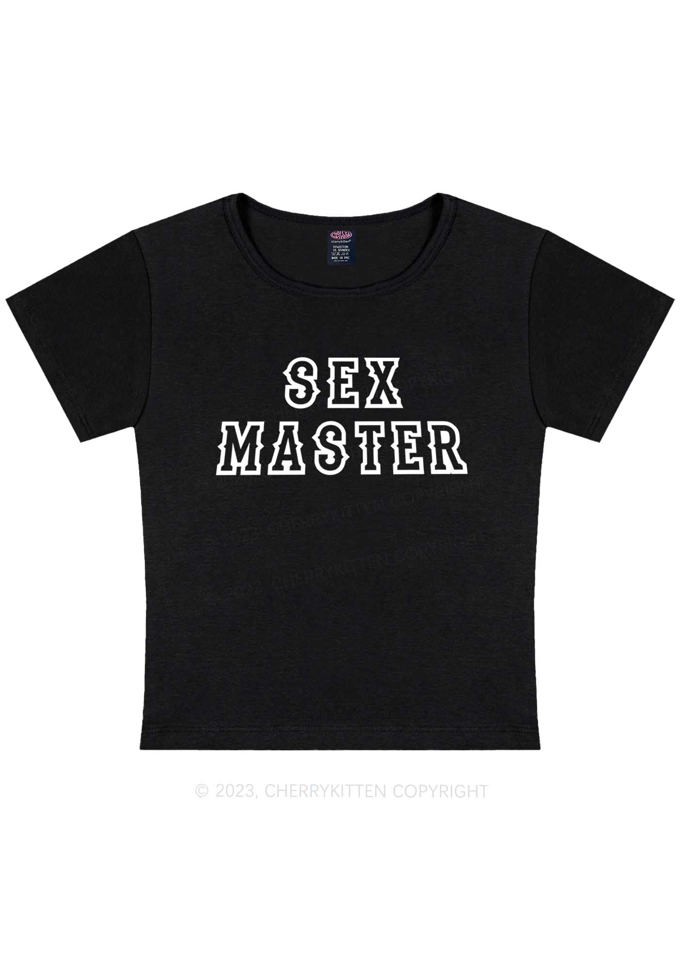 Curvy Sx Master Y2K Baby Tee Cherrykitten