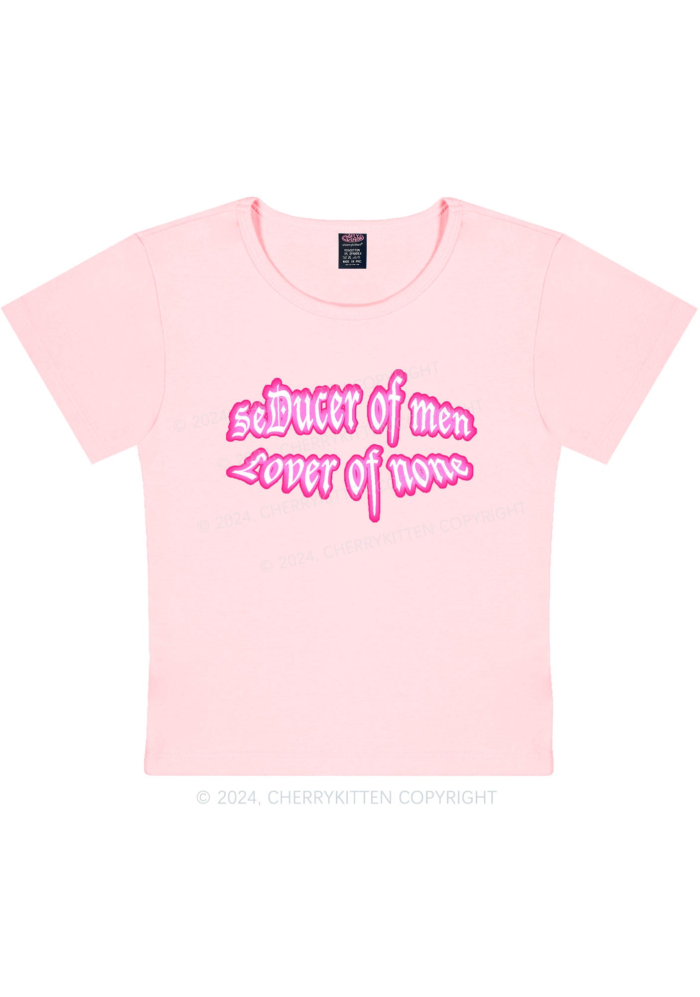 Seducer Of Men Y2K Baby Tee Cherrykitten