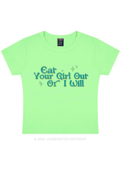 I Will Eat Your Girl Y2K Baby Tee Cherrykitten