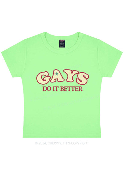 Gays Do It Better Y2K Baby Tee Cherrykitten