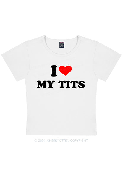 Curvy I Love My Txts Y2K Baby Tee Cherrykitten