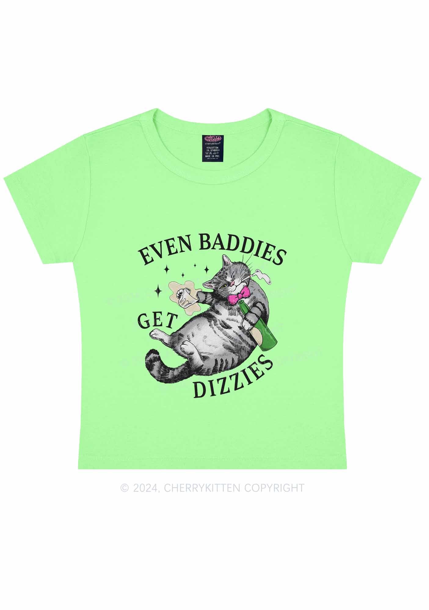 Baddies Get Dizzies Y2K Baby Tee Cherrykitten