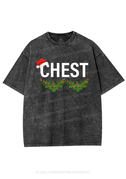 Christmas Chest Y2K Washed Tee Cherrykitten