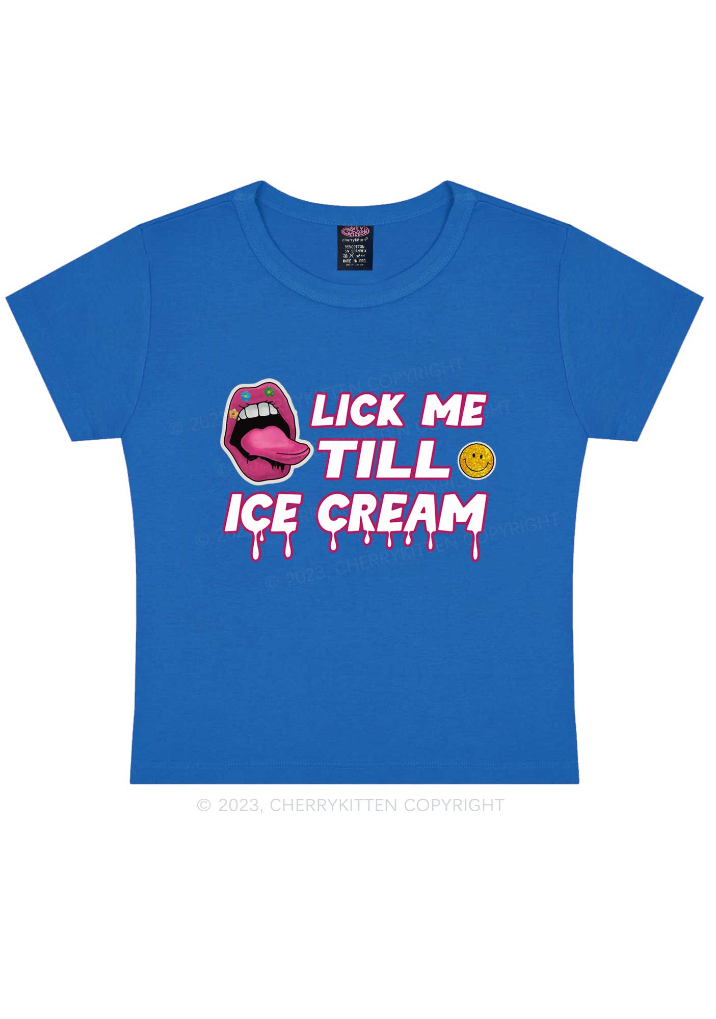 Lick Me Y2K Baby Tee Cherrykitten