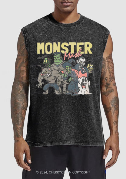 Halloween Monster Y2K Washed Tank Cherrykitten