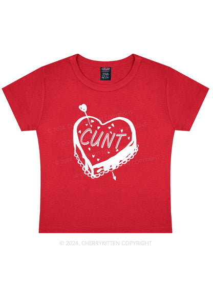 Cxxt Cake Y2K Valentine's Day Baby Tee Cherrykitten