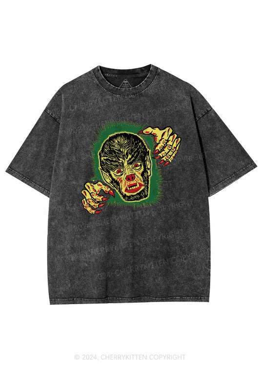 Halloween Wolfman Y2K Washed Tee Cherrykitten