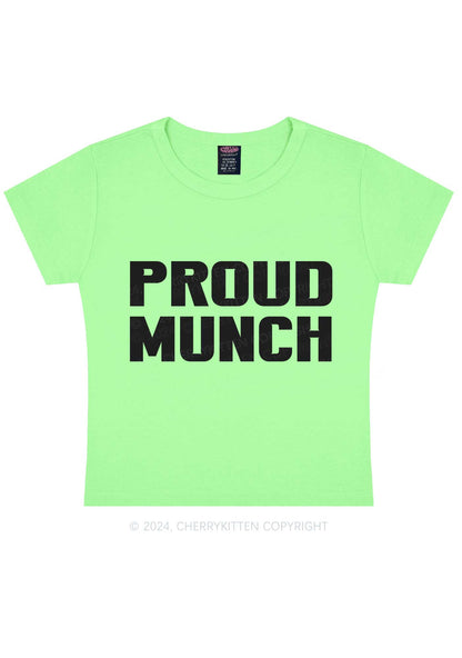 Proud Munch Y2K Baby Tee Cherrykitten