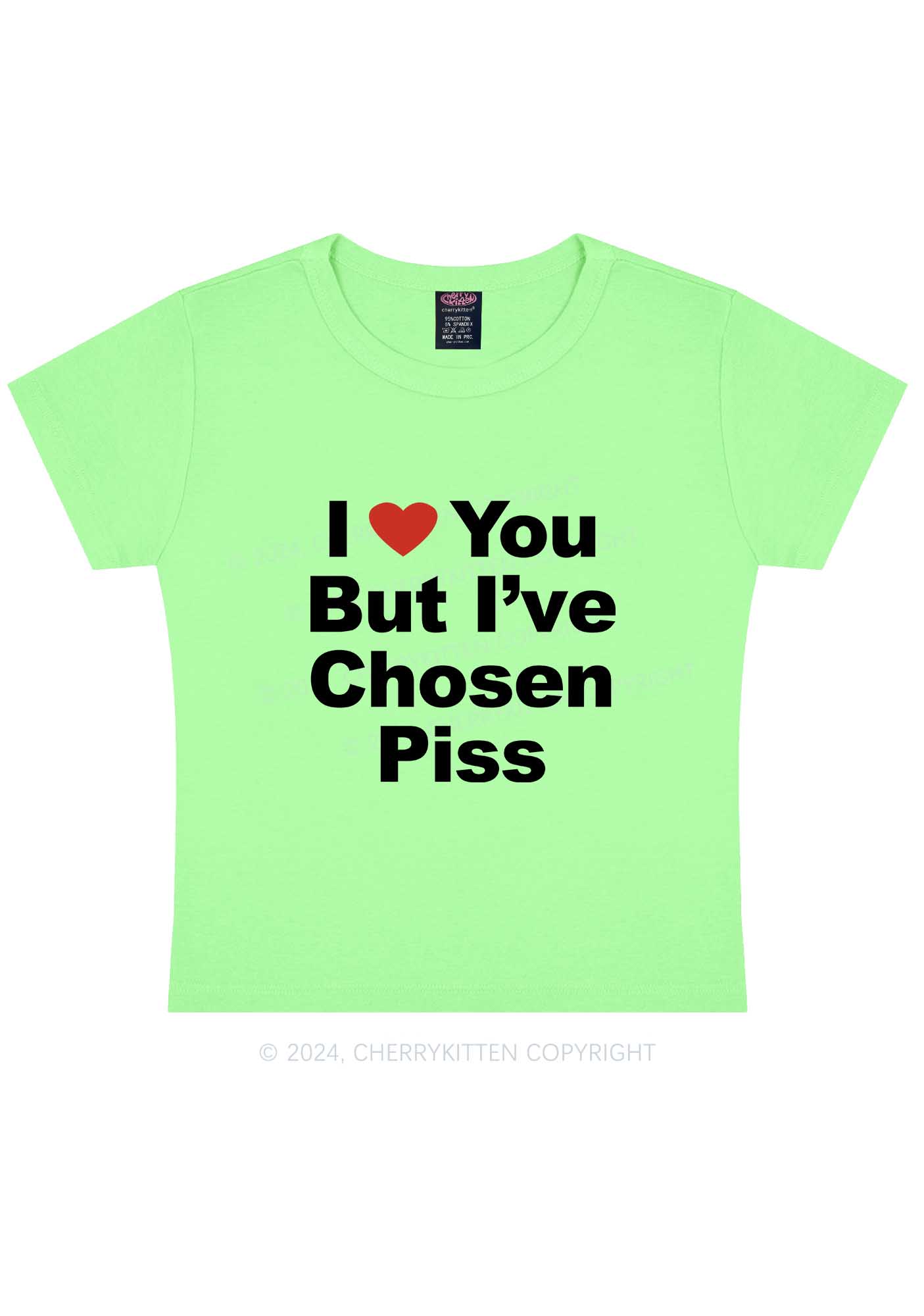 I've Chosen Piss Y2K Baby Tee Cherrykitten