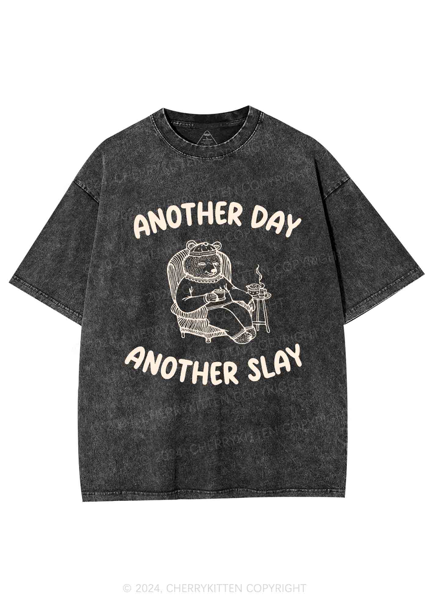 Another Slay Bear Y2K Washed Tee Cherrykitten