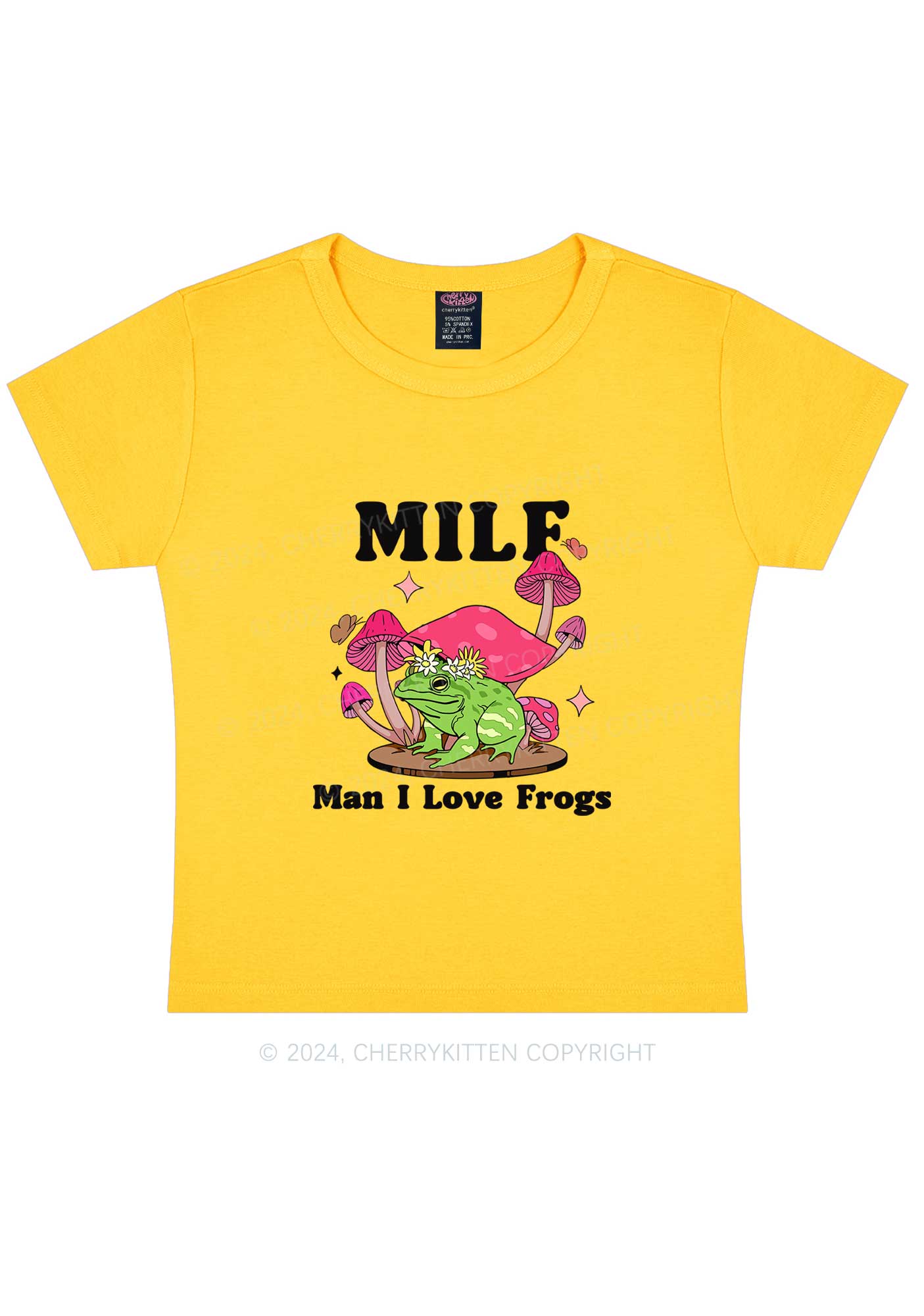 Mxxf Frog Y2K Baby Tee Cherrykitten