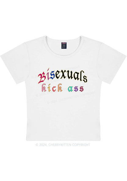 Bisexuals Kick Axx Y2K Baby Tee Cherrykitten