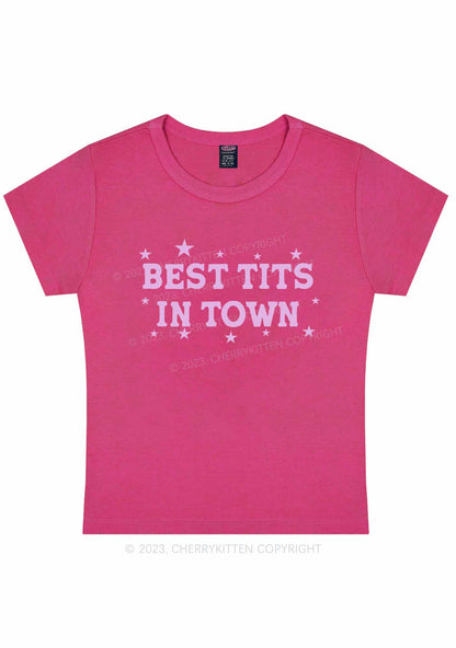 Best Txts In Town Y2K Baby Tee Cherrykitten