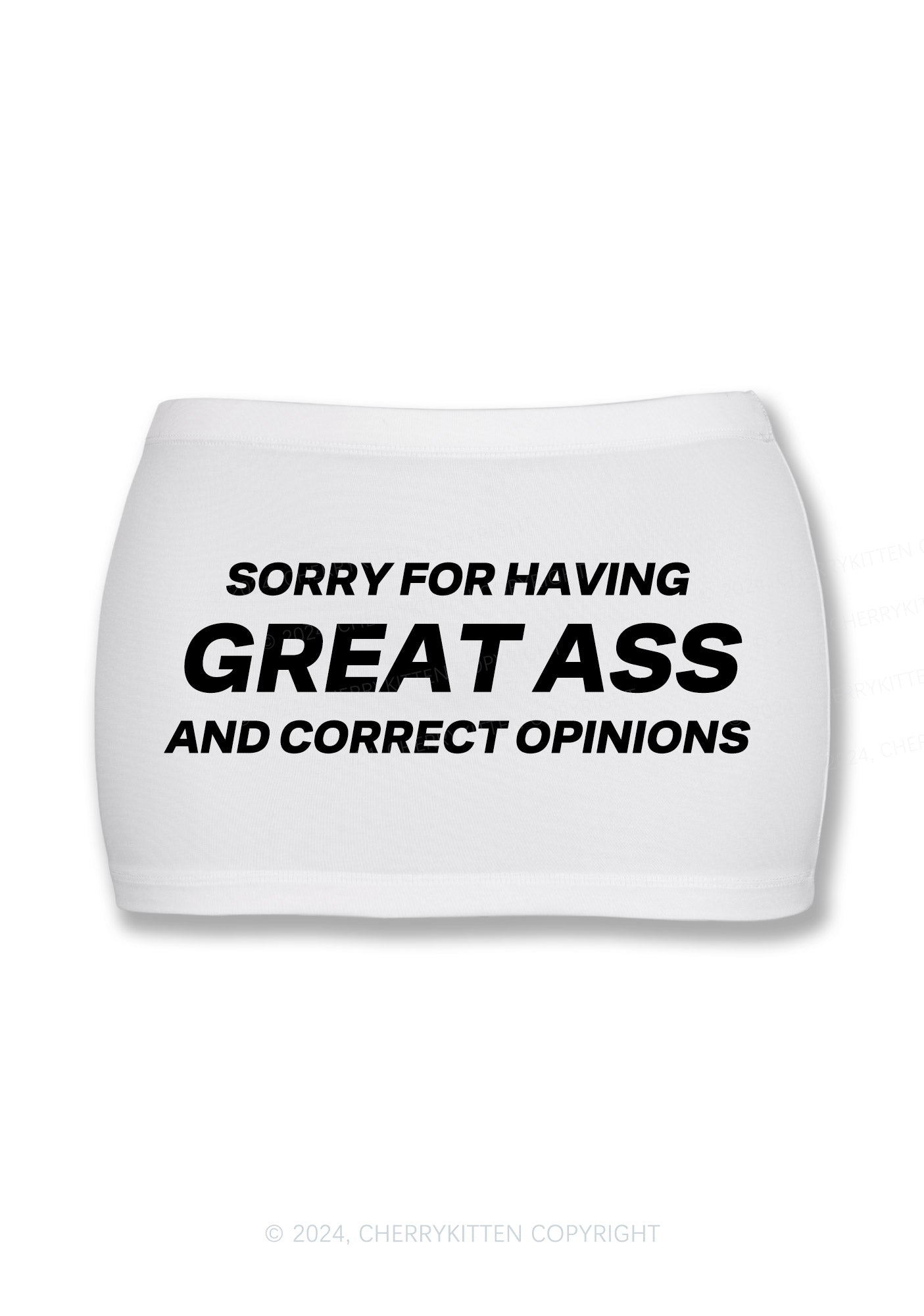 Sorry For Having Great Axx Y2K Mini Hip Skirt Cherrykitten