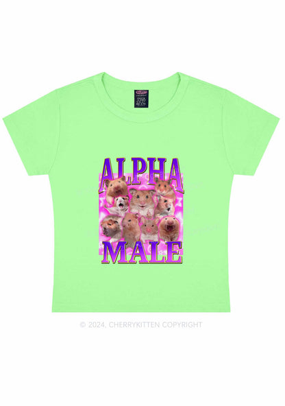 Alpha Male Hamster Y2K Baby Tee Cherrykitten