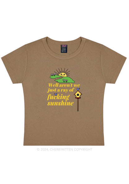 Sunshine Ray Y2K Baby Tee Cherrykitten