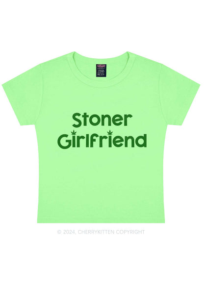 Stoner Girlfriend Y2K Baby Tee Cherrykitten