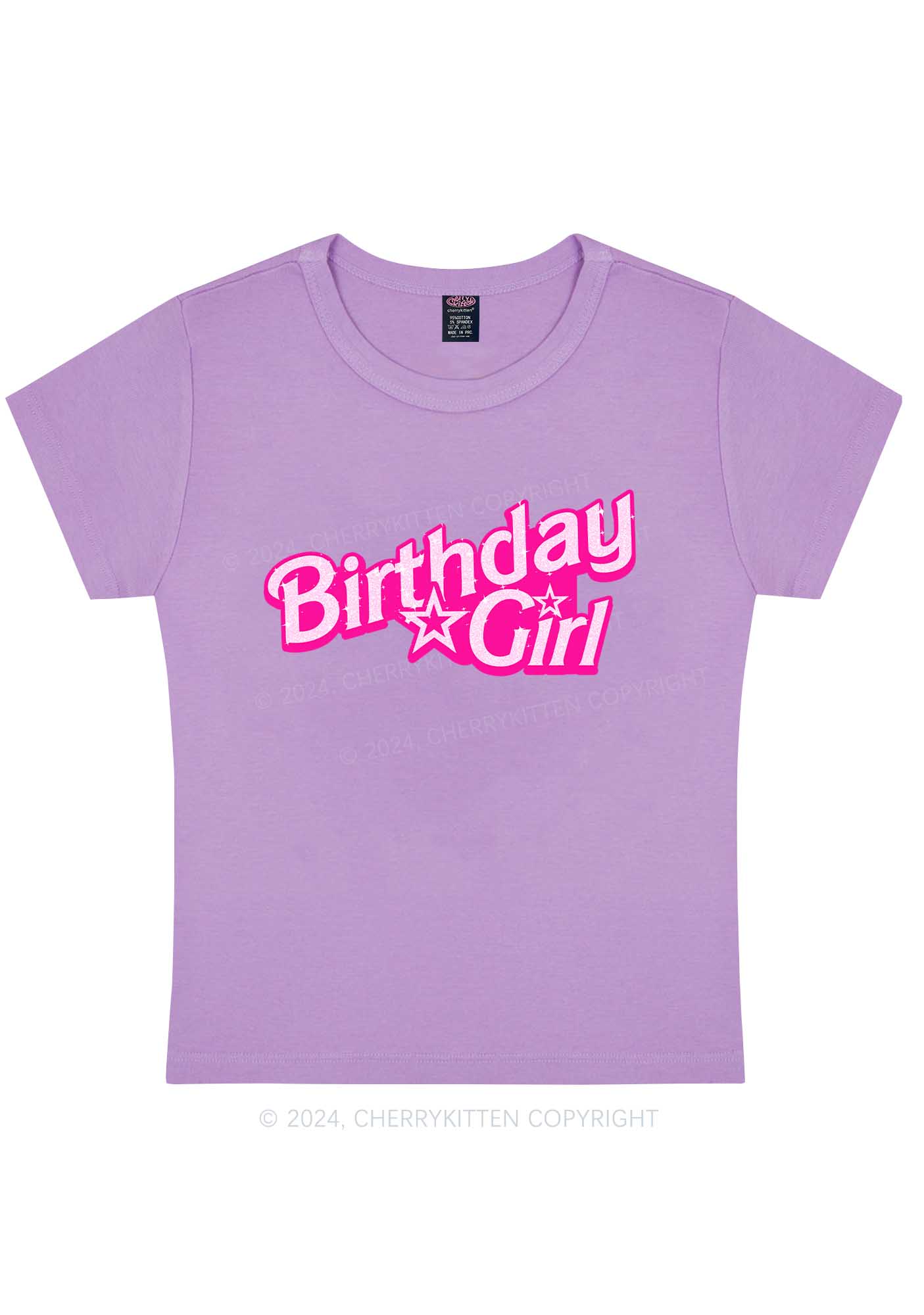 Curvy Barb Birthday Girl Y2K Baby Tee Cherrykitten