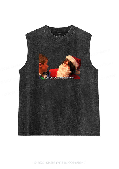 Oh Merry Christmas Y2K Washed Tank Cherrykitten