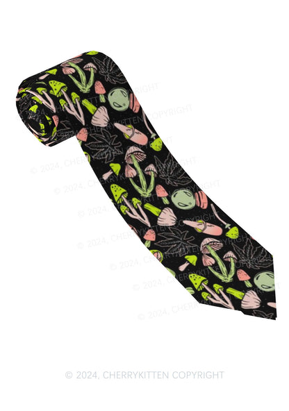 Mushroom Wxxd Y2K Necktie Cherrykitten