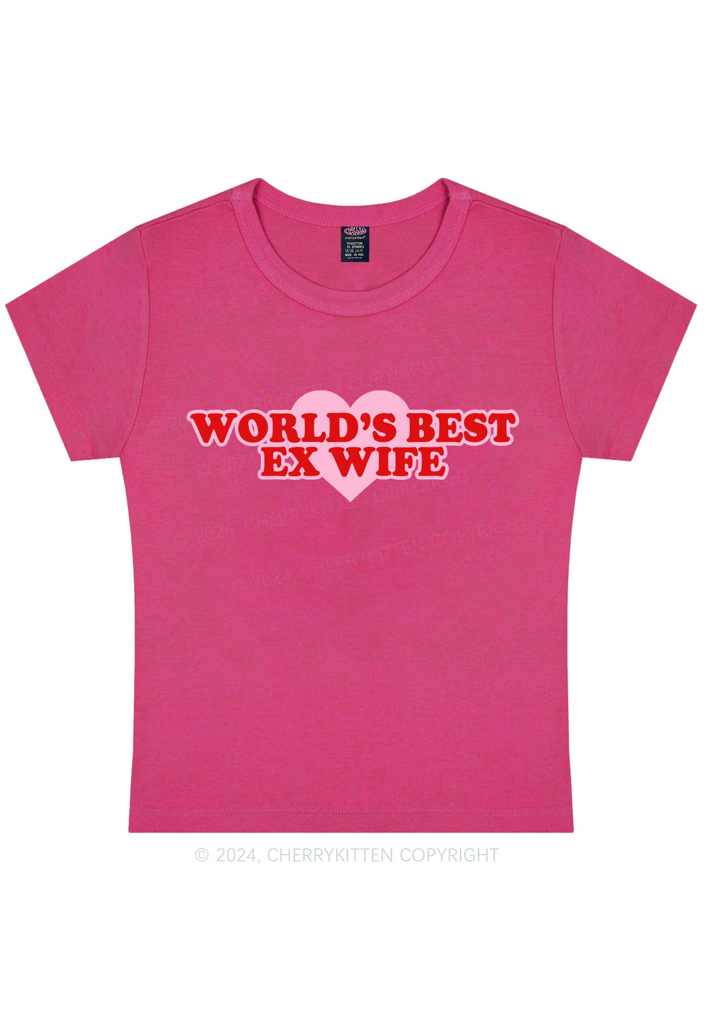 Best Ex Wife Y2K Baby Tee Cherrykitten