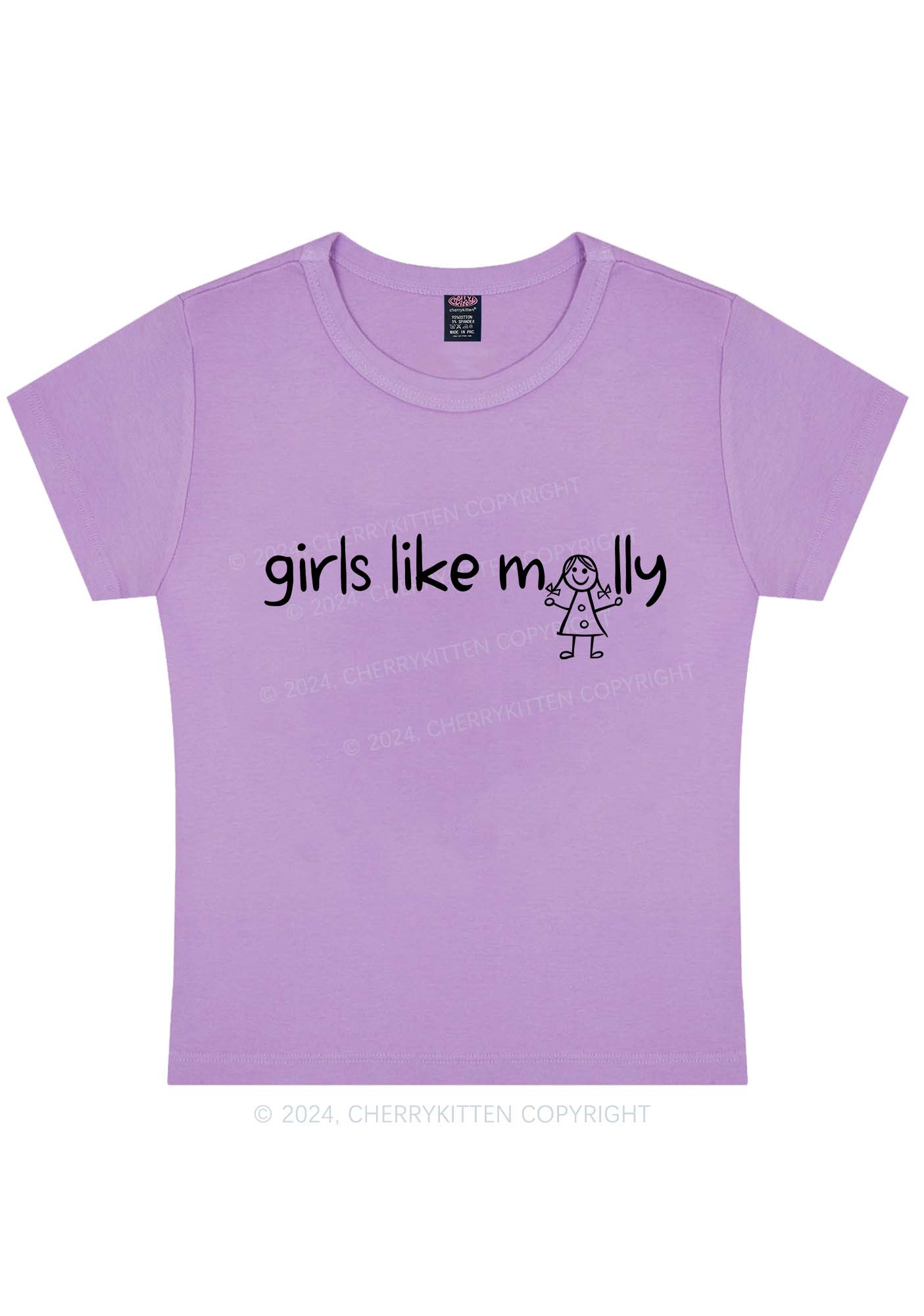 Girls Like Molly Y2K Baby Tee Cherrykitten