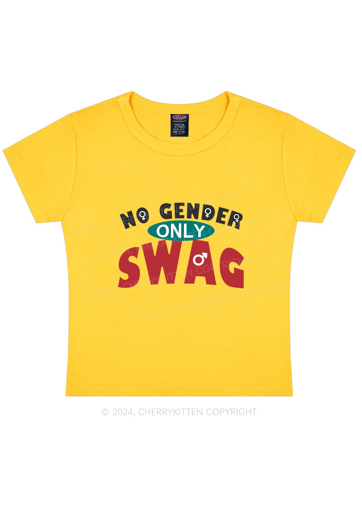 No Gender Only Swag Y2K Baby Tee Cherrykitten