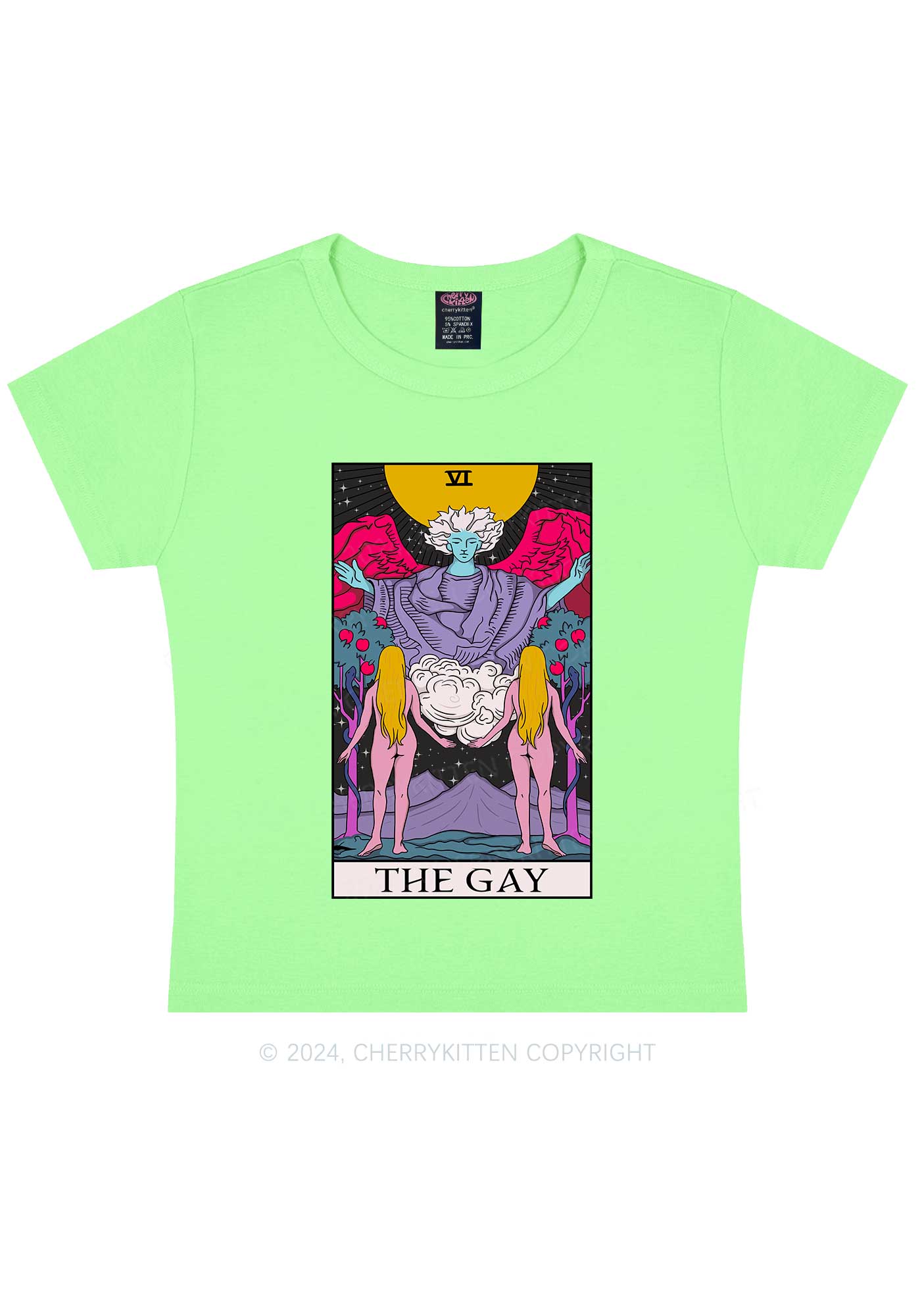 The Gay Witch Y2K Baby Tee Cherrykitten