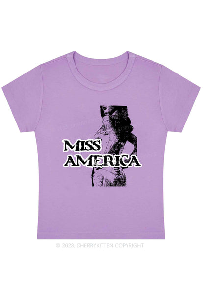 Curvy Miss America Y2K Baby Tee Cherrykitten