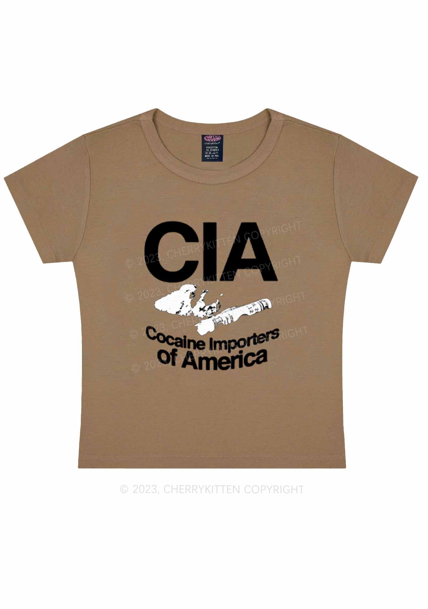 CIA Cola Importers Of America Y2K Baby Tee Cherrykitten