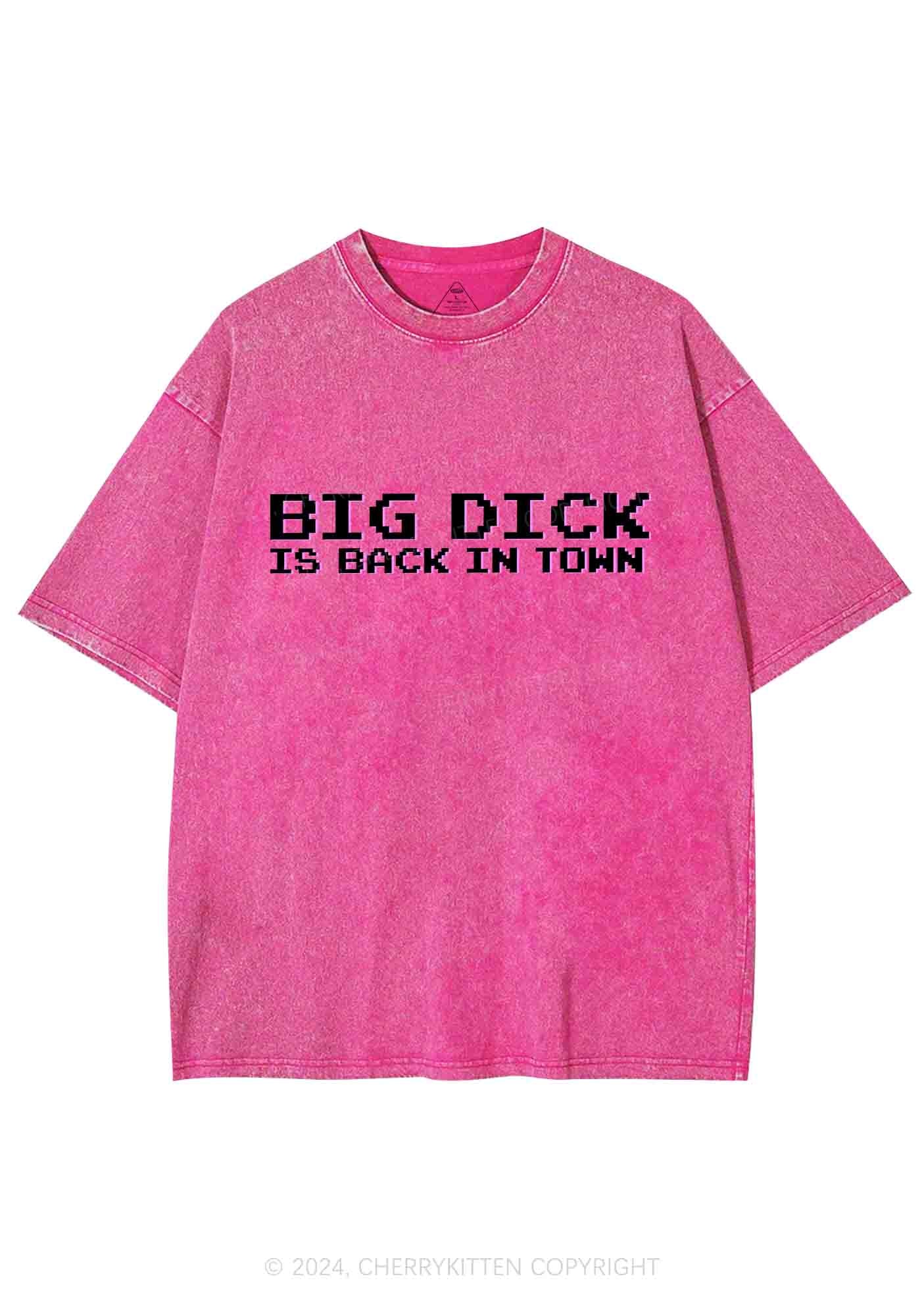 Big Is Back In Town Y2K Washed Tee Cherrykitten