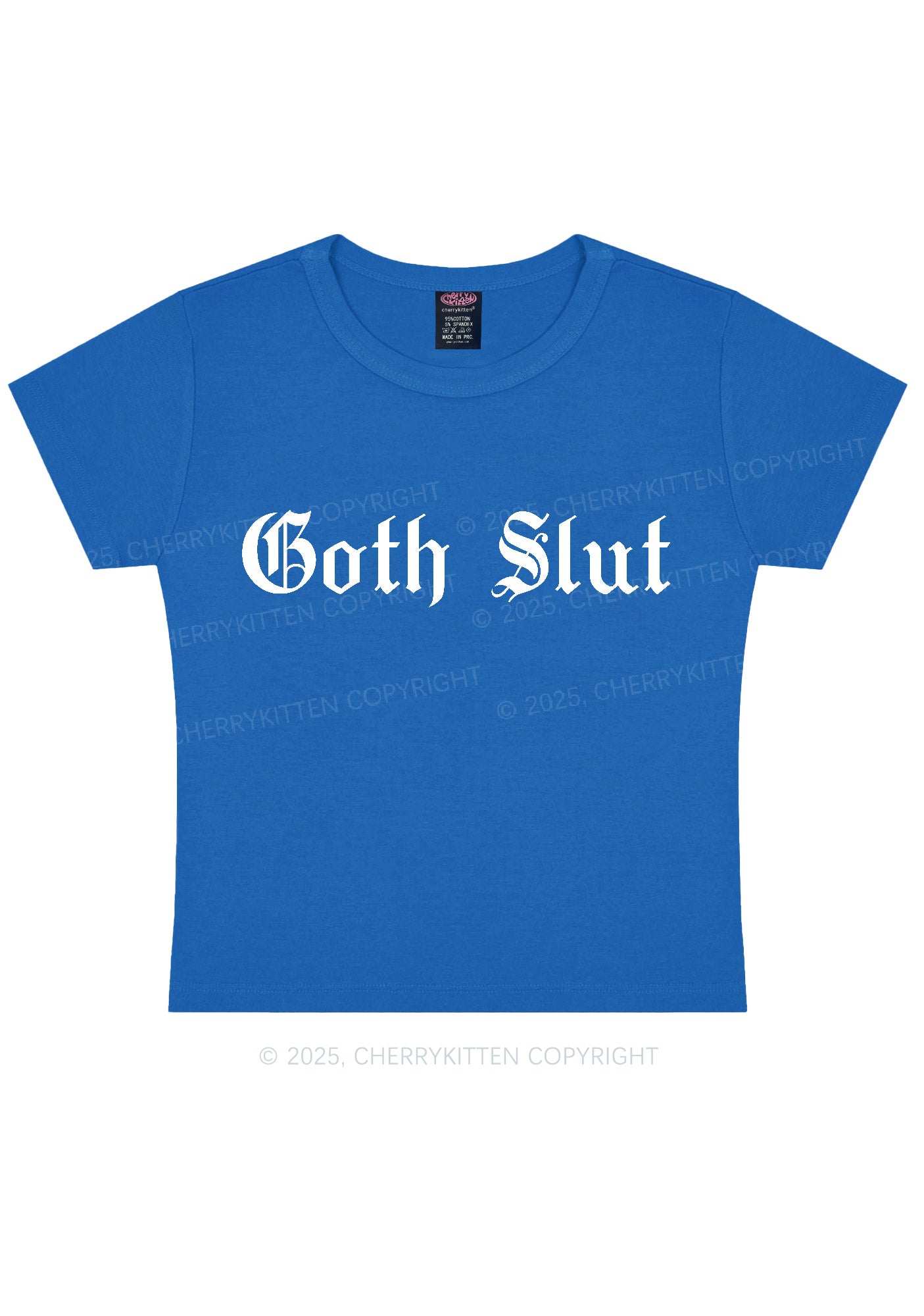 Goth Slxt Y2K Baby Tee Cherrykitten