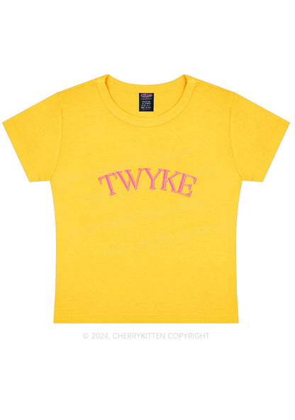 TWYKE Y2K Baby Tee Cherrykitten