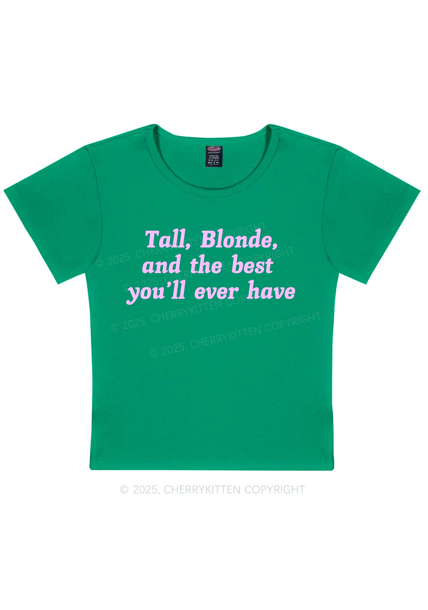 Best Tall Blonde Y2K Baby Tee Cherrykitten