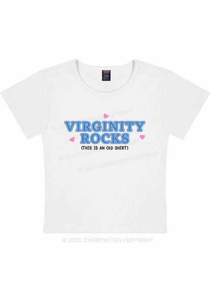 Virginity Rocks Y2K Baby Tee Cherrykitten