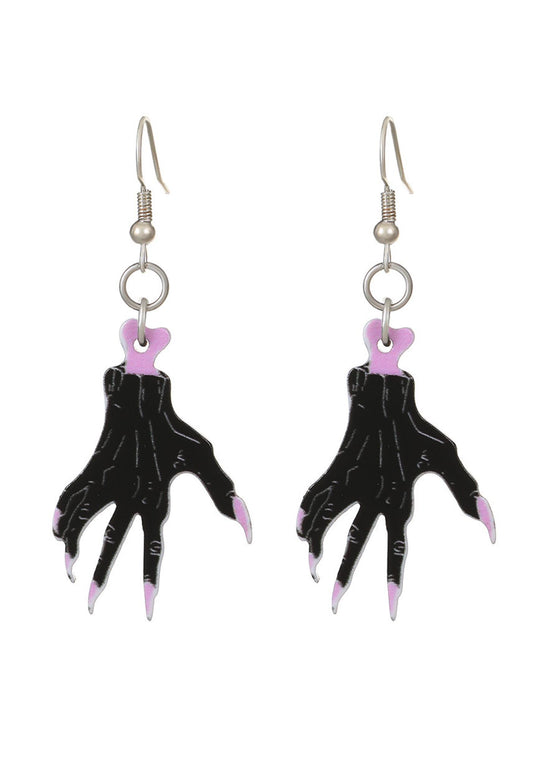 Halloween Skeleton Hand Y2K Earrings Cherrykitten