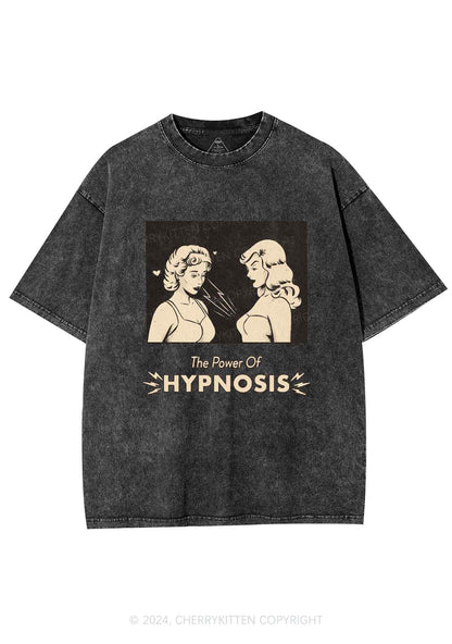 Hypnosis Power Y2K Washed Tee Cherrykitten