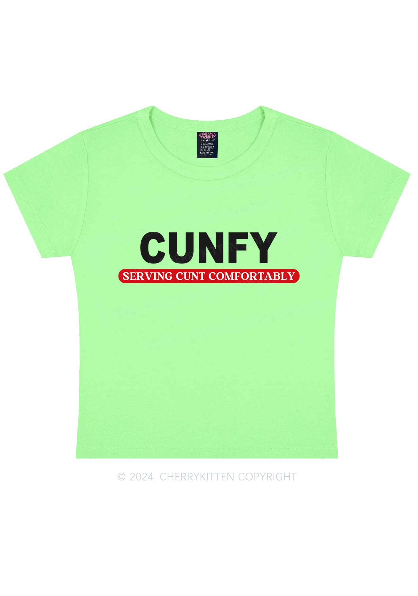 Cunfy Y2K Baby Tee Cherrykitten