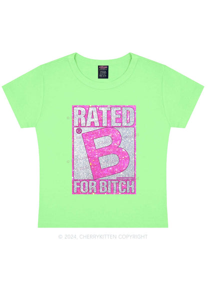 Rated For Bxxch Y2K Baby Tee Cherrykitten