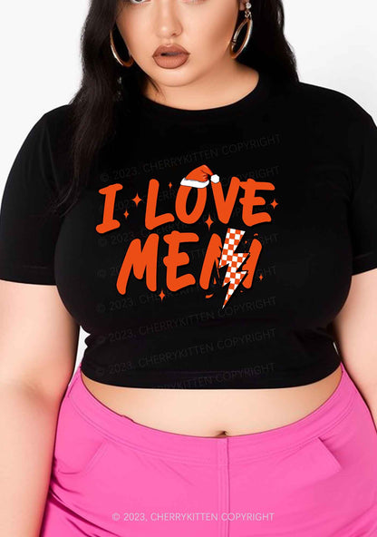 Love Me Not Men Christmas Y2K Baby Tee Cherrykitten