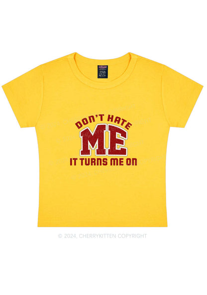 Don't Hate Me Y2K Baby Tee Cherrykitten