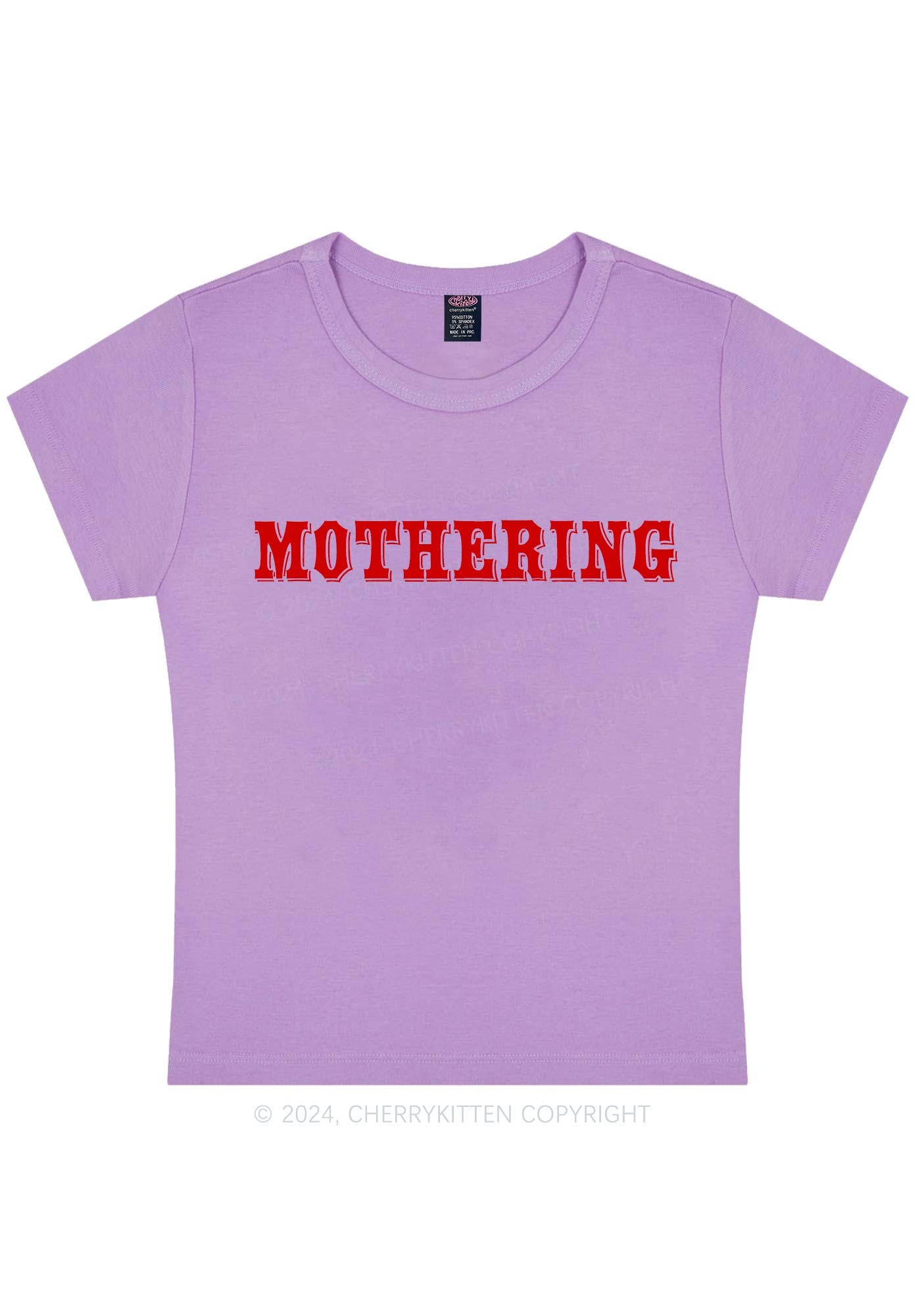 Mothering Y2K Baby Tee Cherrykitten